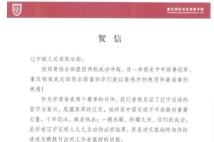 重庆铜梁龙官方:祝贺辽宁铁人冲超成功 愿你们在中超续写新的传奇