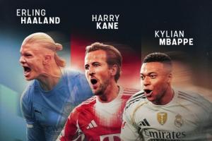 ?胜负难分！哈兰德17场27球，凯恩19场25球，姆巴佩18场21球