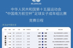 全运女足八强:广东、北京、四川、上海、山东、江苏、湖北、陕西