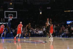 ?库里飞扑防守以赛亚-乔被吹3分犯规 裁判回看后升级一级恶意