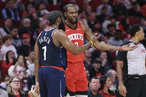 大哥vs三弟！ESPN预测明日胜率：火箭67.1% 快船32.9%