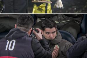 黄潜主场致敬盖耶夺非洲杯冠军,镜头对准迪亚斯在皇马替补席鼓掌
