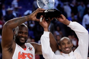 昔日OK组合!2009年的今天:科比与奥尼尔携手获得全明星赛MVP