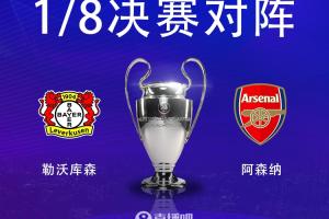阿森纳队史只与勒沃库森有2次交锋，01/02赛季小组赛枪手1胜1平