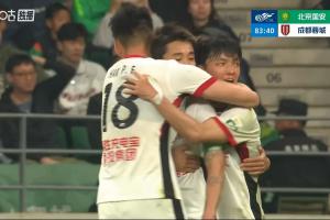 VAR介入！第84分钟，韦世豪射门经折射入网，蓉城1-1扳平国安